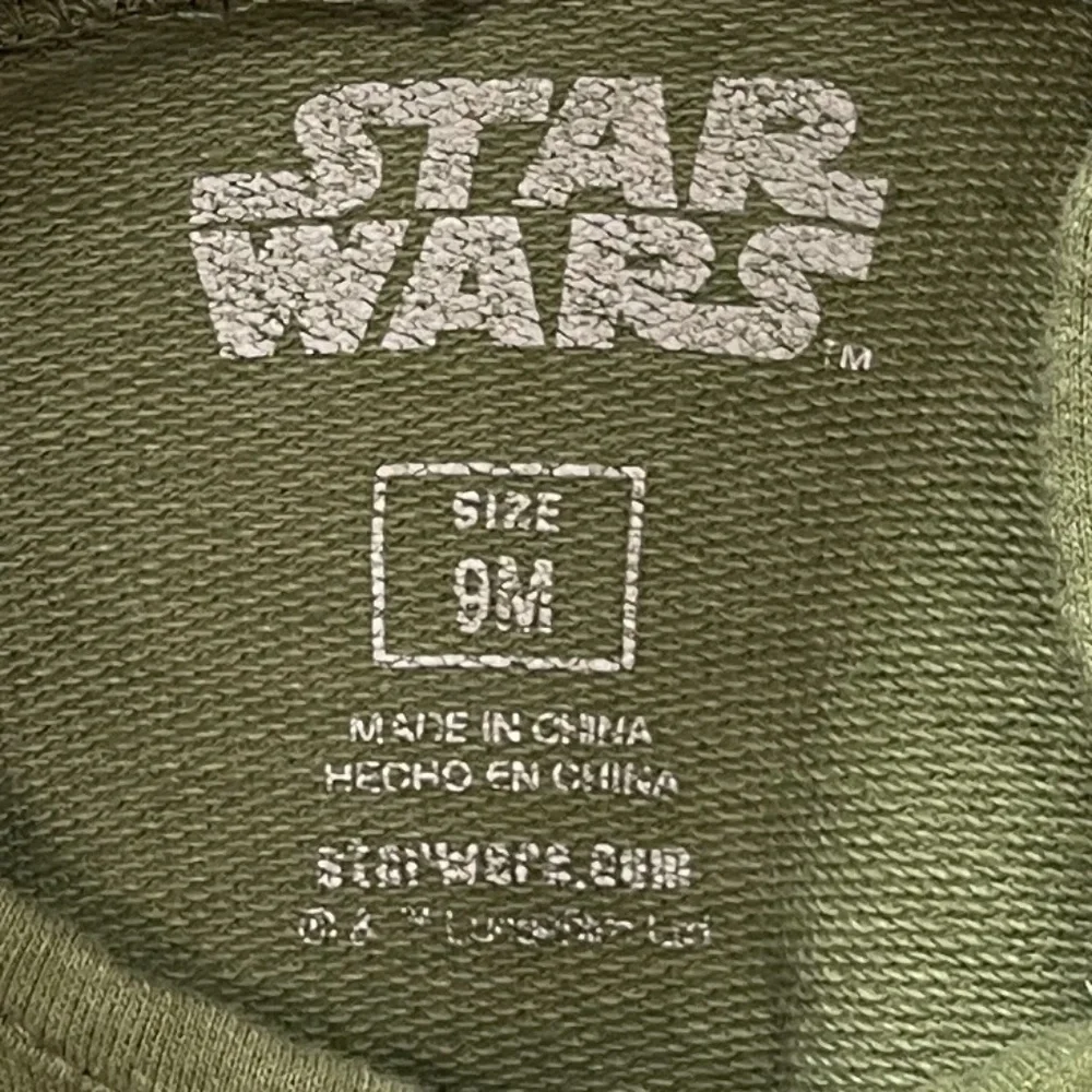 Star Wars Baby‎ Yoda Onesie Size 9M - Picture 7 of 8